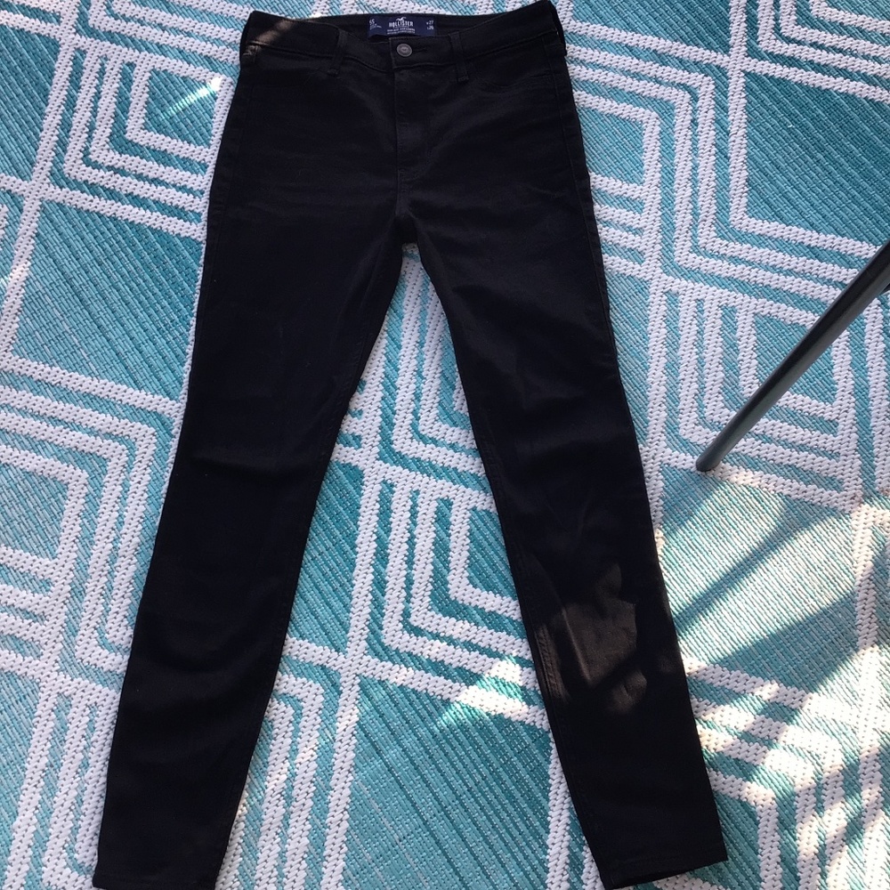 Hollister high-rise black jean leggings